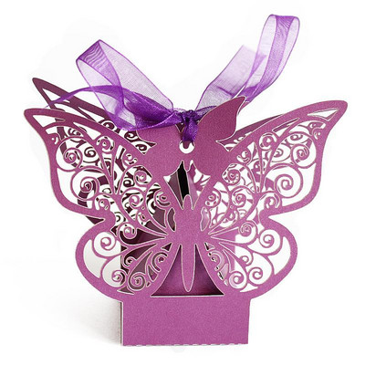 10 bucăți de hârtie kraft culoare cutie cu bomboane pungă cadou nunta baby shower consumabile de Crăciun