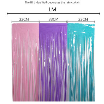 Διακόσμηση 1x2m για πάρτι Macaron κουρτίνα για βρεφική παράσταση για κορίτσια Παιδικά γενέθλια αποκριάτικα φωτογραφικά στηρίγματα διακόσμηση σκηνικού
