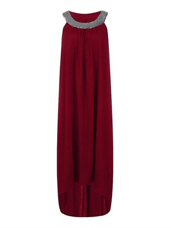 Φόρεμα Plus Size Maxi Casual με παγιέτες ώμου Γυναικεία φορέματα 2021 Summer Basic Urban Long Fashion Irregular For Party