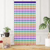 Daudzkrāsains lietus zīda aizkars dzimšanas dienas ballītes fona dekors Kāzu bērnu dušas mirdzošais aizkars meiteņu ballītei, DIY dekorācija