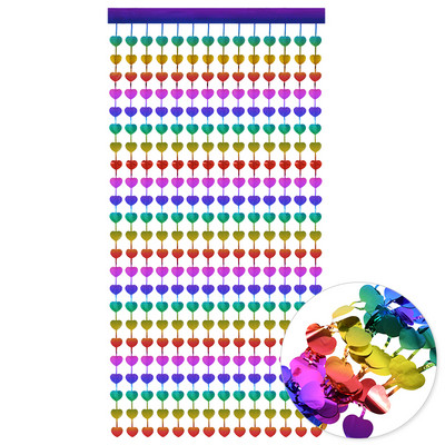 Daudzkrāsains lietus zīda aizkars dzimšanas dienas ballītes fona dekors Kāzu bērnu dušas mirdzošais aizkars meiteņu ballītei, DIY dekorācija