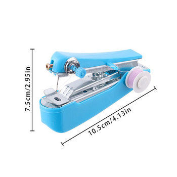 1 бр. Преносима мини ръчна шевна машина Лесна работа Шевни инструменти Плат за шиене Плат Удобен инструмент за ръкоделие Dropshipping