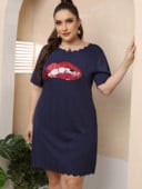 Moteriškas trumpas A formos sijonas su blizgučiais, siuvinėtas banguotu briaunu, degintomis gėlėmis, plius dydžio moteriška vakarėlio suknelė