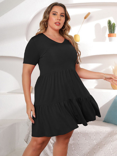 2022 Molett női ruházat egyszínű V nyakú mini ruha utcai divat divatos nyári elegáns ruhák