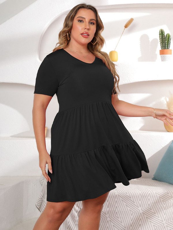 2022 Molett női ruházat egyszínű V nyakú mini ruha utcai divat divatos nyári elegáns ruhák