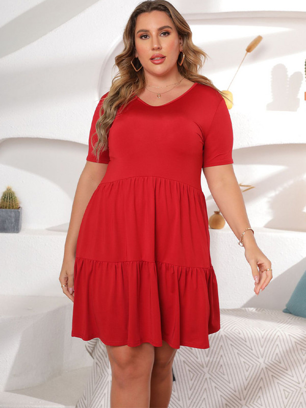 2022 Molett női ruházat egyszínű V nyakú mini ruha utcai divat divatos nyári elegáns ruhák