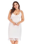 Rochie oversize de vară pentru femei, nouă, sexy, cu decolteu în V, din dantelă, rochii de mărime plus, rochie de petrecere sexy