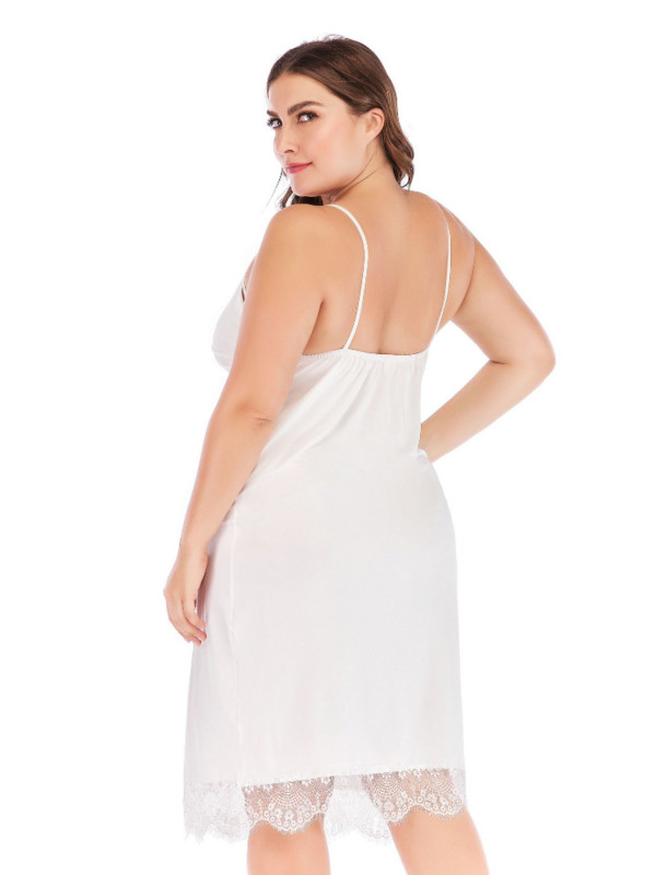 Rochie oversize de vară pentru femei, nouă, sexy, cu decolteu în V, din dantelă, rochii de mărime plus, rochie de petrecere sexy