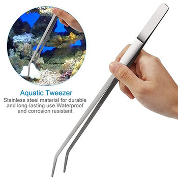 Aquarium Tank Aquascaping Tools Aquarium Scissor Teezers Tool από ανοξείδωτο ατσάλι Σετ υδρόβια φυτά για συντήρηση ενυδρείου