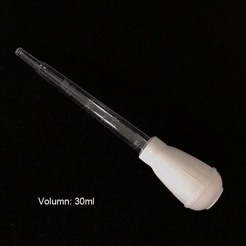 Instrument de curățare a acvariului de 30 ml, pipetă, rezervor de pește, pompă cu sifon, schimbător de apă, accesorii pentru acvariu, cu tub de prelungire, patru culori