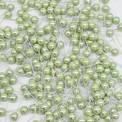 50-300 gab. Pērļu putekšņlapas Mākslīgie ziedi Mazas Ogas Ķirsis Kāzu ballītei Dāvanu kastīte Ziemassvētku vainags Mājas rotājumi