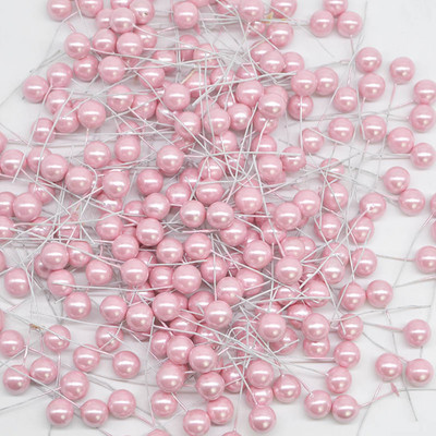 50-300 gab. Pērļu putekšņlapas Mākslīgie ziedi Mazas Ogas Ķirsis Kāzu ballītei Dāvanu kastīte Ziemassvētku vainags Mājas rotājumi