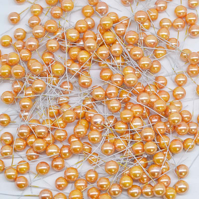 50-300 gab. Pērļu putekšņlapas Mākslīgie ziedi Mazas Ogas Ķirsis Kāzu ballītei Dāvanu kastīte Ziemassvētku vainags Mājas rotājumi