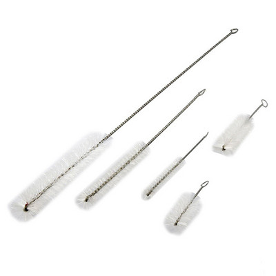 5db szett rozsdamentes puha hajszívó üvegcső tisztító kefék nejlon palack akvárium csőkefe háztartási tisztítóeszközök