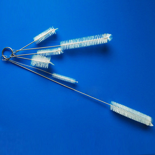 5db szett rozsdamentes puha hajszívó üvegcső tisztító kefék nejlon palack akvárium csőkefe háztartási tisztítóeszközök