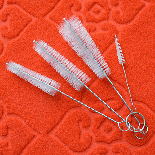 5db szett rozsdamentes puha hajszívó üvegcső tisztító kefék nejlon palack akvárium csőkefe háztartási tisztítóeszközök
