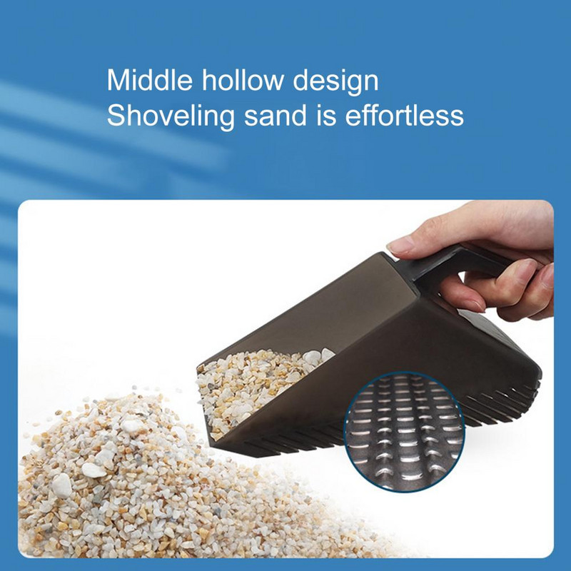 Funkcionális lapát üreges rozsdagátló homoklapát Akváriumi kavicsos homoklapát