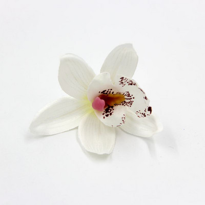 10/20/30 buc. Cap de floare de mătase de orhidee artificială 7,5 cm pentru decorarea casei de nuntă DIY coroană cadou Scrapbooking Artizanat floare falsă