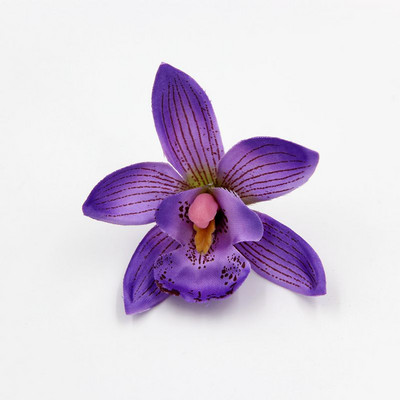 10/20/30 buc. Cap de floare de mătase de orhidee artificială 7,5 cm pentru decorarea casei de nuntă DIY coroană cadou Scrapbooking Artizanat floare falsă