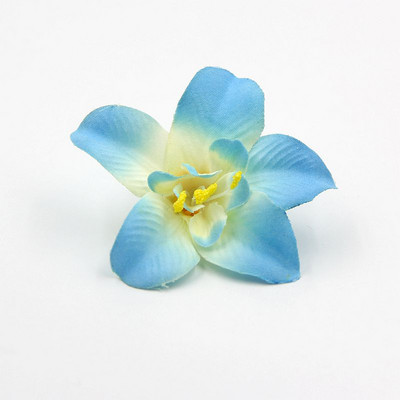 10/20/30 buc. Cap de floare de mătase de orhidee artificială 7,5 cm pentru decorarea casei de nuntă DIY coroană cadou Scrapbooking Artizanat floare falsă