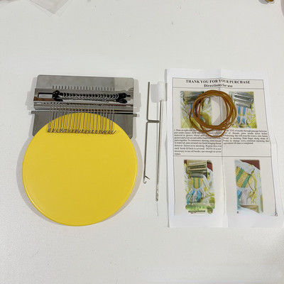 Barkácsolás ruházati varrógép farmer ruhafonó foltozó gép mini szövőszék Mender kézzel készített szövés kötés textil készlet eszközök