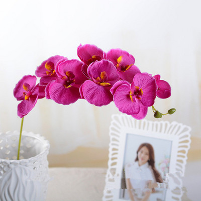 1 tk Kunstlik siidist valge liblikas orhidee lilled Moth võltslill pulmapeo kodufestivali kaunistuseks