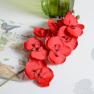 1 tk Kunstlik siidist valge liblikas orhidee lilled Moth võltslill pulmapeo kodufestivali kaunistuseks