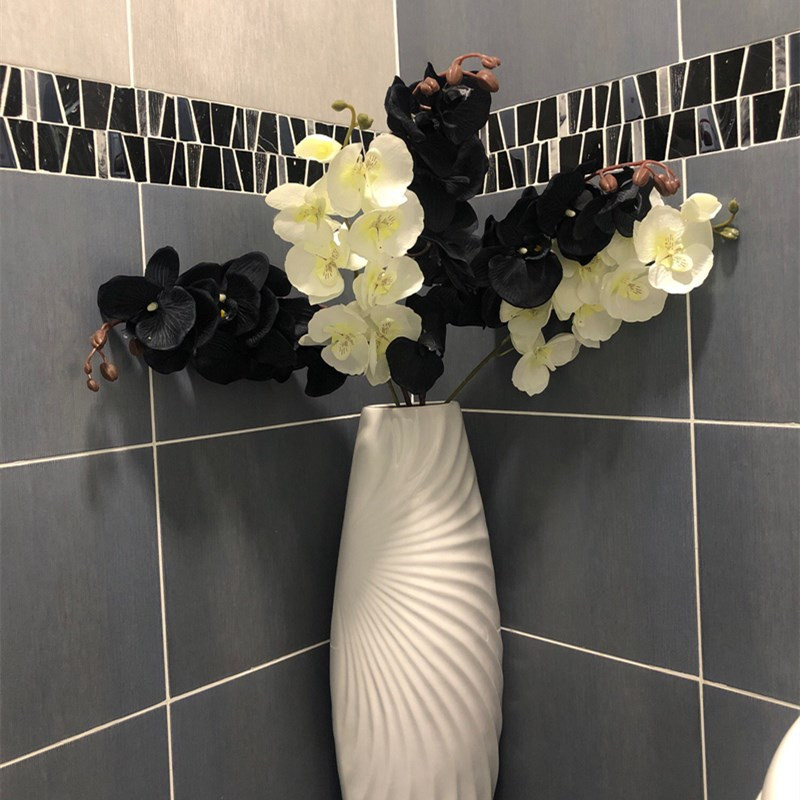 1 tk Kunstlik siidist valge liblikas orhidee lilled Moth võltslill pulmapeo kodufestivali kaunistuseks