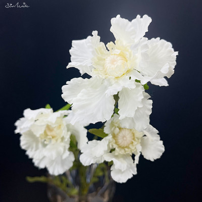 SunMade 1 buc Moara de vant de epocă, flori de mușețel, flori artificiale de mătase, decorare pentru nuntă pentru acasă, flori artificiale, flori verde