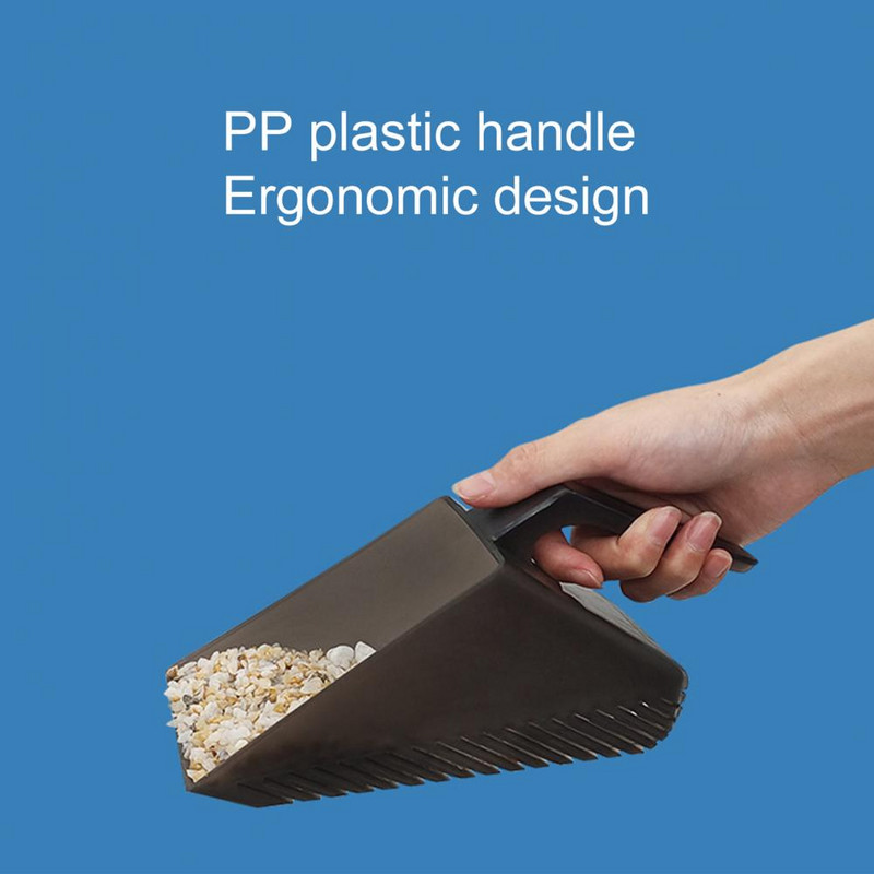 Lopată pentru acvariu, robustă, confortabilă, cu pietriș pentru acvariu, lopată de nisip, accesoriu pentru acvariu, linguriță de nisip, lopată de nisip