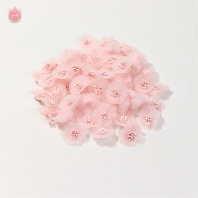 Sifonfonal művirágok, rózsafejek, 2,5 cm-es hamis virágok otthoni dekorációhoz, esküvői partihoz, esküvői dekorációhoz menyasszonyi kiegészítők