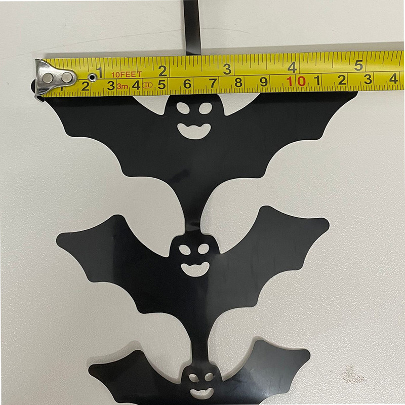 1gb Helovīna ballīšu rotājumi Melni sikspārņu aizkari Foto kabīnes rekvizīti Sikspārņi Helovīna dzimšanas dienas fons bērniem pieaugušajiem