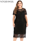 Nagy méretű csipkeparti ruha Női, nyár, kivágott, rövid ujjú, háton átlátszó szexi partiruha Maxi Bodycon ceruzaruhák