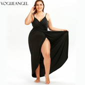VOGUEANGEL Sieviešu vasaras pludmales ietīšanas kleita liela izmēra 5XL mežģīņu spageti siksnas Solid Cami Slip Long Cover kleita Vestido halāti