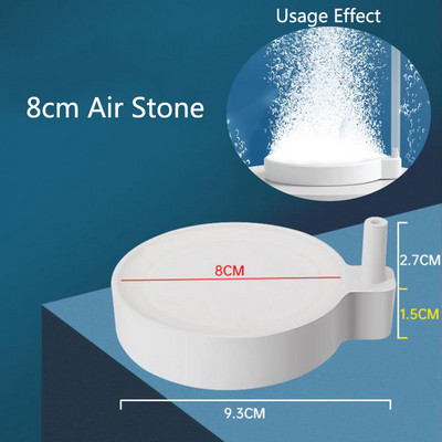1db 35/50/80 mm-es akvárium akvárium légköves oxigén levegőztető légbuborékos tószivattyú hidroponikus oxigéntartozékok nagyszerűek