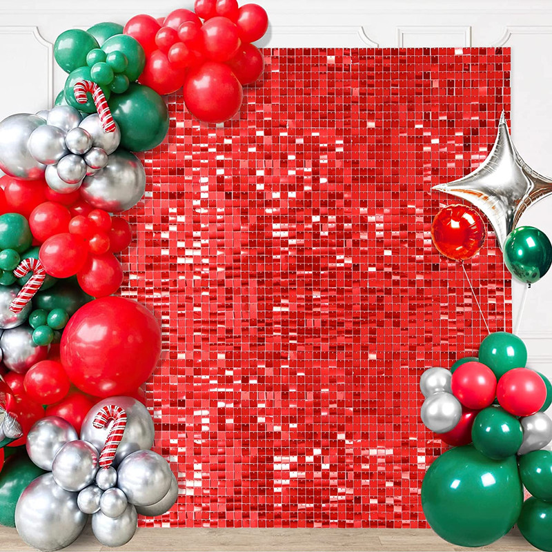 Új háttérparti csillogó függöny Photo Zone születésnapi dekoráció esküvői dekoráció karácsonyi talmi csillogó fólia háttérfüggöny