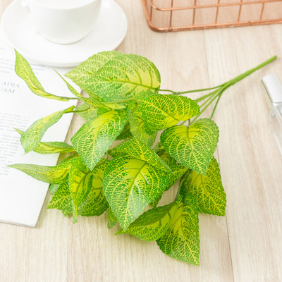 Planta artificiala din plastic arbore verde pentru decorarea nuntii de gradina frunze false false decor de Craciun