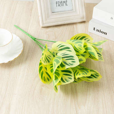 Planta artificiala din plastic arbore verde pentru decorarea nuntii de gradina frunze false false decor de Craciun