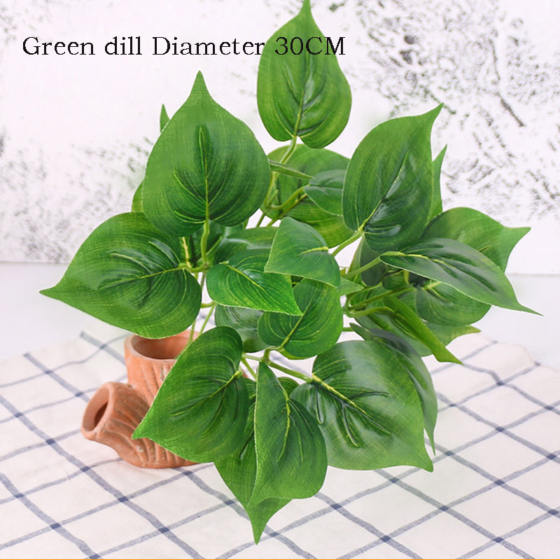 Planta artificiala din plastic arbore verde pentru decorarea nuntii de gradina frunze false false decor de Craciun