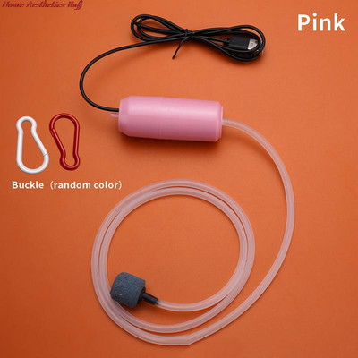 Φορητή αντλία αέρα οξυγόνου ενυδρείου Δεξαμενή ψαριών USB Αθόρυβος Αεροσυμπιεστής Αερωτής