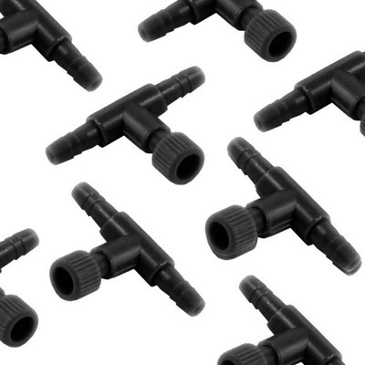 5gab Zivju tvertnes gaisa līnijas plūsmas kontroles regulatora plūsmas vārsta akvārijs 4 mm gaisa līnijas caurulēm, regulējama savienotāja slēdža krāns