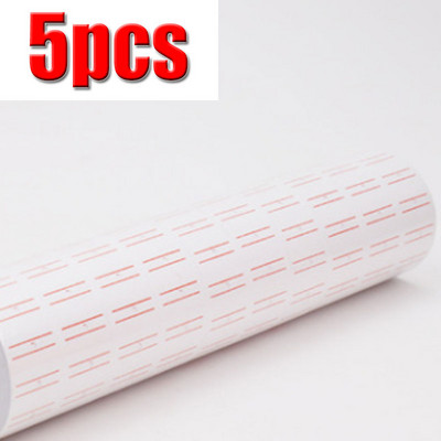 5 ruļļi Cenas etiķete Vienas rindas cenas etiķetes zīme MX-5500 cenas ieroču marķētājs balts 21mmX12mm Piemērots pārtikas precēm