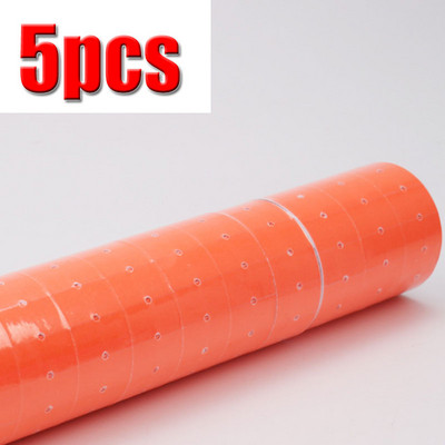 5 ruļļi Cenas etiķete Vienas rindas cenas etiķetes zīme MX-5500 cenas ieroču marķētājs balts 21mmX12mm Piemērots pārtikas precēm