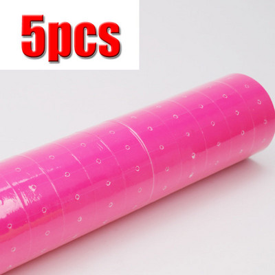 5 ruļļi Cenas etiķete Vienas rindas cenas etiķetes zīme MX-5500 cenas ieroču marķētājs balts 21mmX12mm Piemērots pārtikas precēm