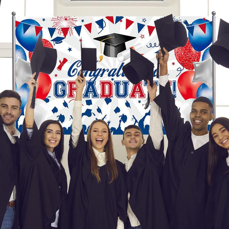 2023. gada klase vidusskolas fons koledžas dārzs, āra pagalms, izturīgs sienas izlaiduma reklāmkarogs ballīšu dekorēšanai