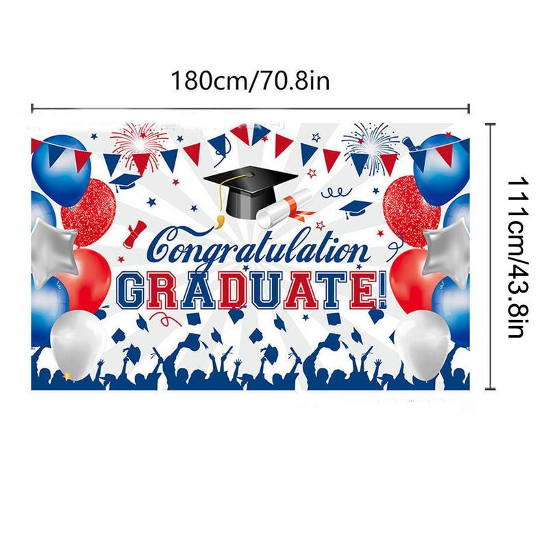 2023. gada klase vidusskolas fons koledžas dārzs, āra pagalms, izturīgs sienas izlaiduma reklāmkarogs ballīšu dekorēšanai