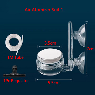 1Gb Gaisa sūknis Smilšu akmens akvārija skābekļa sūknis svaiga gaisa akmens nano burbulis stienis akvārija zivju tvertnes aeratora sūknis ar piesūcekni