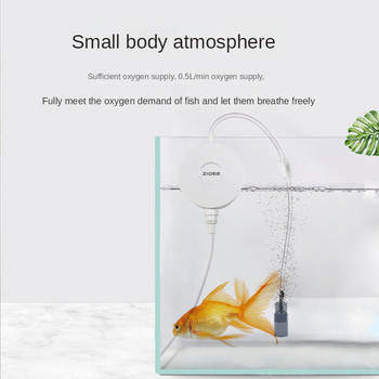 Малка мини безшумна кислородна помпа аквариум за риба домашно зареждане и промиване кислородна машина кислородна помпа за аквариум риба
