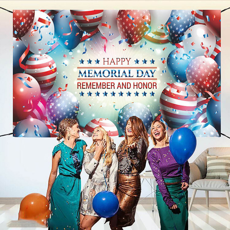 A függetlenség napja szalaghirdetés háttérdísz Függetlenségi napi parti 2023 Új amerikai függetlenség napja háttérszövet L5