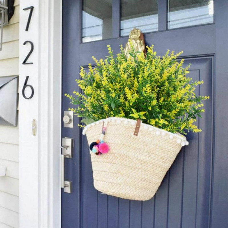 Művirágok Műanyag Levendulafű Esküvői Otthoni Kerti Váza dekorációhoz Diy fotózás kellékek beltéri bonsai hamis növény